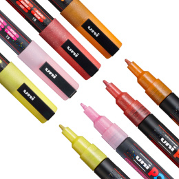 Posca PC-3M Glitter Red tones - Set of 4 in the group Pens / Artist Pens / Illustration Markers at Pen Store (110416)