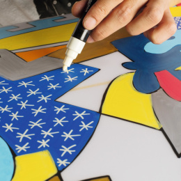 Posca Marker White - Set of 8 in the group Pens / Artist Pens / Illustration Markers at Pen Store (110419)