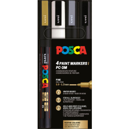 PC-3M Metallic - Set of 4 in the group Pens / Artist Pens / Illustration Markers at Pen Store (110421)