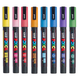 Posca PC-3M Sparkling tones - Set of 8 in the group Pens / Artist Pens / Illustration Markers at Pen Store (110429)