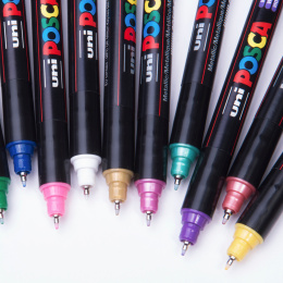 Posca PC-1MR Metallic Colours Set of 8 in the group Pens / Artist Pens / Illustration Markers at Pen Store (110432)