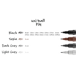 Pin Fineliner 12-set in the group Pens / Writing / Fineliners at Pen Store (110440)