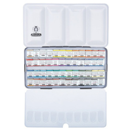 Horadam Aquarell Metal 48-set in the group Art Supplies / Artist colours / Watercolor Paint / Watercolor pans at Pen Store (110730)