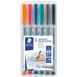 6-pack Lumocolor Non-permanent Medium in the group Pens / Office / Markers at Pen Store (111035)