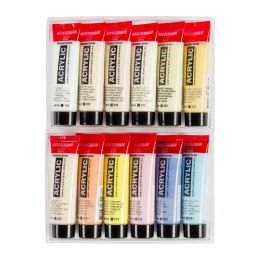 Acrylic Pastel Set 12 x 20 ml in the group Art Supplies / Artist colours / Acrylic Paint at Pen Store (111752)
