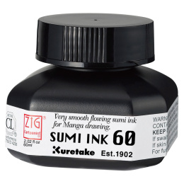 Cartoonist Sumi Ink 60 ml Black in the group Art Supplies / Artist colours / Ink at Pen Store (111801)