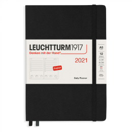 Calendar 2021 12M Daily Planner A5 Black in the group Paper & Pads / Planners / 12-Month Planners at Pen Store (112293)