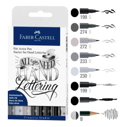 PITT Artist Hand Lettering Starter Set in the group Hobby & Creativity / Calligraphy / Lettering Sets at Pen Store (112444)