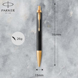 IM Premium Black/Gold Ballpoint pen in the group Pens / Fine Writing / Ballpoint Pens at Pen Store (112682)
