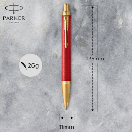 IM Premium Red/Gold Ballpoint pen in the group Pens / Fine Writing / Ballpoint Pens at Pen Store (112690)