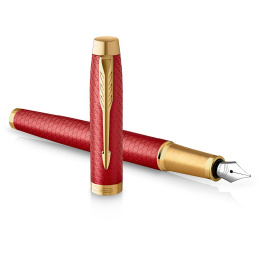 IM Premium Red/Gold Fountain pen Fine in the group Pens / Fine Writing / Fountain Pens at Pen Store (112692)