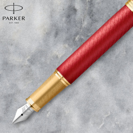 IM Premium Red/Gold Fountain pen in the group Pens / Fine Writing / Fountain Pens at Pen Store (112692_r)