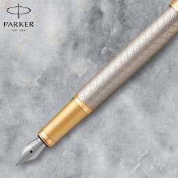 IM Premium Silver/Gold Fountain pen in the group Pens / Fine Writing / Fountain Pens at Pen Store (112699_r)
