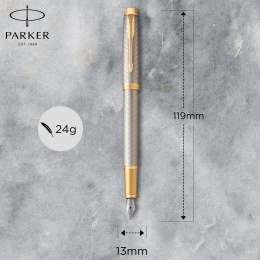 IM Premium Silver/Gold Fountain pen in the group Pens / Fine Writing / Fountain Pens at Pen Store (112699_r)