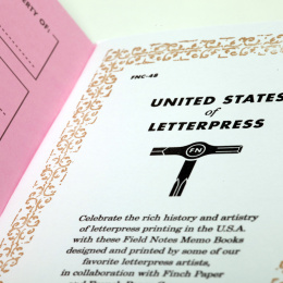 United States of Letterpress A 3-Pack in the group Paper & Pads / Note & Memo / Writing & Memo Pads at Pen Store (125129)