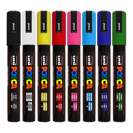 Posca PC-5M Standard Colours 8-set in the group Pens / Artist Pens / Illustration Markers at Pen Store (125148)