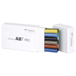 ABT PRO Dual Brush Pen 12-set Landscape in the group Pens / Artist Pens / Illustration Markers at Pen Store (125261)