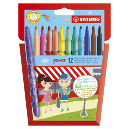 Power Felt Tip 12-pack in the group Kids / Kids' Pens / Felt Tip Pens for Kids at Pen Store (125420)