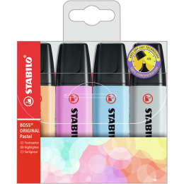 Boss Pastel No 3 4-pack in the group Pens / Office / Highlighters at Pen Store (125425)