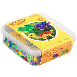 Maxi Box 600 pcs Dinosaurs in the group Kids / Fun and learning / Tube beads and pegboards / DIY kit tube beads at Pen Store (126026)