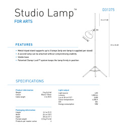 Artist Studio Lamp in the group Hobby & Creativity / Hobby Accessories / Artist Lamps at Pen Store (126505)