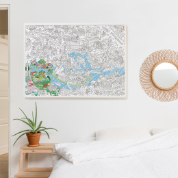 Coloring Poster Stockholm in the group Hobby & Creativity / Create / Crafts & DIY at Pen Store (126509)