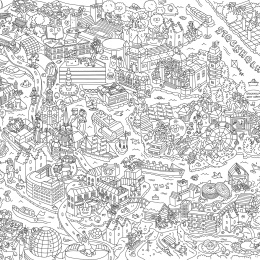 Coloring Poster Stockholm in the group Hobby & Creativity / Create / Crafts & DIY at Pen Store (126509)