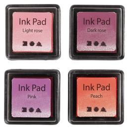 Ink Pad 4-pack Pink & Red in the group Hobby & Creativity / Hobby Accessories / Stamps at Pen Store (126573)