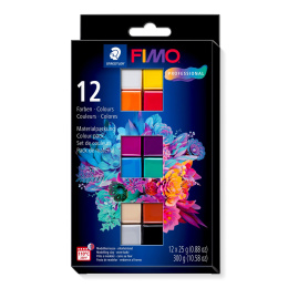 FIMO Professional Modelling Clay Basic colours 12-pack in the group Hobby & Creativity / Create / Modelling Clay / Oven-bake clay at Pen Store (126646)