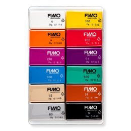 FIMO Professional Modelling Clay Basic colours 12-pack in the group Hobby & Creativity / Create / Modelling Clay / Oven-bake clay at Pen Store (126646)