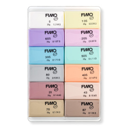 FIMO Soft Modelling Clay 12 x 25 g Pastel colours in the group Hobby & Creativity / Create / Modelling Clay at Pen Store (126651)