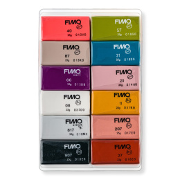 FIMO Soft Modelling Clay 12 x 25 g Fashion colours in the group Hobby & Creativity / Create / Modelling Clay at Pen Store (126653)