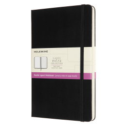 Classic Hard Cover Double Layout Large Black in the group Paper & Pads / Note & Memo / Notebooks & Journals at Pen Store (126742)
