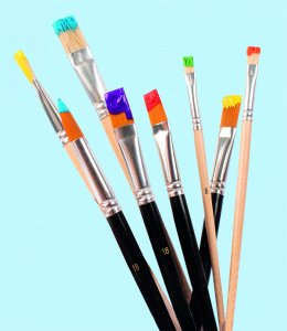 Sytntetic Brush 7 pcs in the group Kids / Kids' Paint & Crafts / Paint Brushes for Kids at Pen Store (126856)