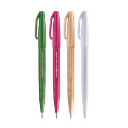 Fude Touch Sign Pen 4-set Nature in the group Hobby & Creativity / Calligraphy / Lettering Sets at Pen Store (126979)