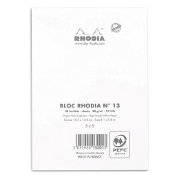 Block White No.13 Squared in the group Paper & Pads / Note & Memo / Writing & Memo Pads at Pen Store (127138)