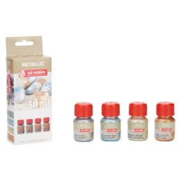 Metallic Hobby Paint Set 4 x 30 ml Specialties in the group Hobby & Creativity / Create / Hobby Paint at Pen Store (127514)