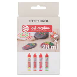 Effect Liner Set 4 x 28 ml Neon in the group Hobby & Creativity / Create / Hobby Paint at Pen Store (127518)