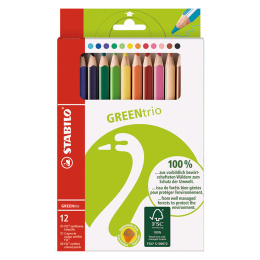 GreenColors Jumbo Coloring pencils 12 pcs in the group Kids / Kids' Pens / Coloring Pencils for Kids at Pen Store (127803)