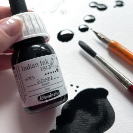Indian Ink Black 28 ml in the group Art Supplies / Artist colours / Ink at Pen Store (128023)