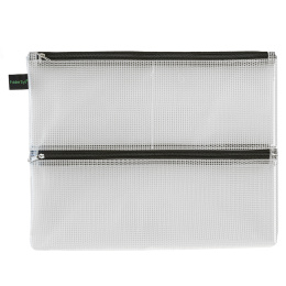 Double-Zip Pouch Mesh A4 in the group Pens / Pen Accessories / Pencil Cases at Pen Store (128374)