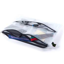 Double-Zip Pouch Mesh A4 in the group Pens / Pen Accessories / Pencil Cases at Pen Store (128374)