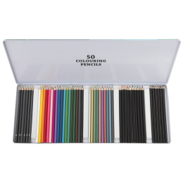 Colouring pencils 50-set in Tin Box in the group Pens / Artist Pens / Colored Pencils at Pen Store (128497)