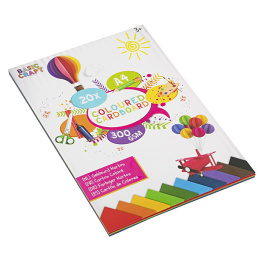 Coloured cardboard 300g A4 20 sheets in the group Kids / Fun and learning / Paper & Drawing Pad for Kids at Pen Store (128572)