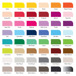 Promarker Brush Essential Collection 48-set in the group Pens / Artist Pens / Illustration Markers at Pen Store (128606)