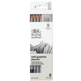 Studio Collection Graphite Pencils Soft Set of 4 + Eraser in the group Art Supplies / Crayons & Graphite / Graphite & Pencils at Pen Store (128757)