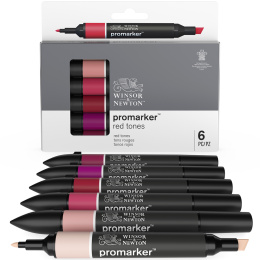 Promarker Set of 6 Red tones in the group Pens / Artist Pens / Illustration Markers at Pen Store (128778)