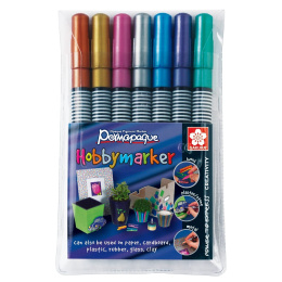 Permapaque Hobbymarker Metallic 7-set in the group Pens / Artist Pens / Illustration Markers at Pen Store (128944)