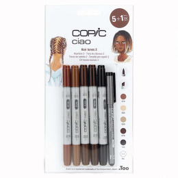 Ciao 5+1 Fineliner Hair Tones 2 in the group Pens / Artist Pens / Illustration Markers at Pen Store (129235)