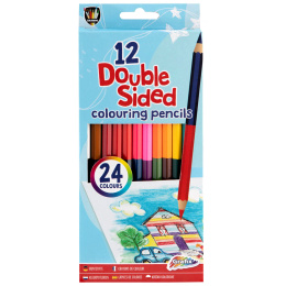 Colouring Pencils Duo 12-set in the group Kids / Kids' Pens / Coloring Pencils for Kids at Pen Store (129331)